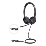 UH37 Single Ear Microsoft Teams USB Headset | Noise-Canceling Mic Yealink
