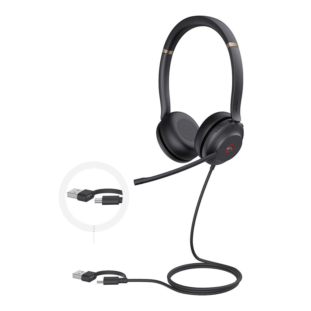 UH37 Single Ear Microsoft Teams USB Headset | Noise-Canceling Mic Yealink