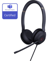 Yealink TEAMS-UH37-D MicrosoftTeams Certified USB Wired Headset, Stereo, USB-A 2.0, 35mm Speaker, Busylight, L