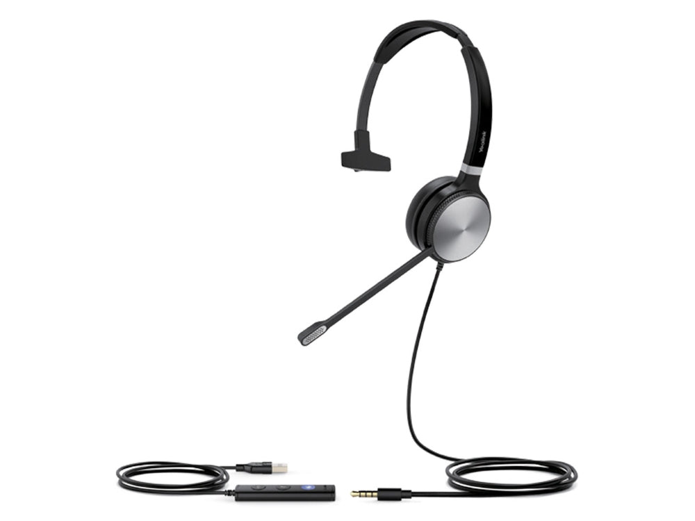 Yealink UH36 Mono USB Wired Headset, Noise Cancelling Headset, USB-C/3.5mm Connections, UC Designed, Simple Ca
