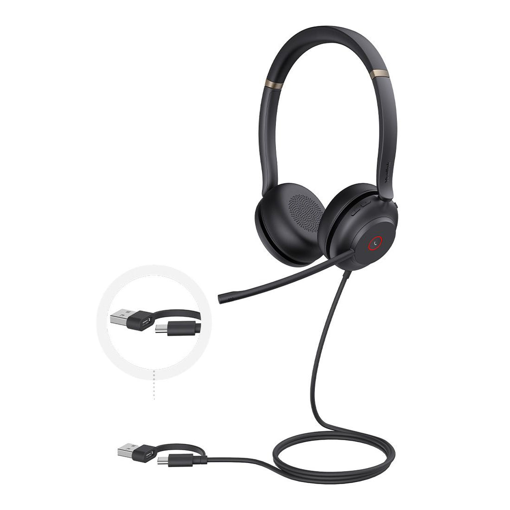 Yealink UH37 Single Ear USB Headset - Pro Noise Cancelling for Teams Yealink