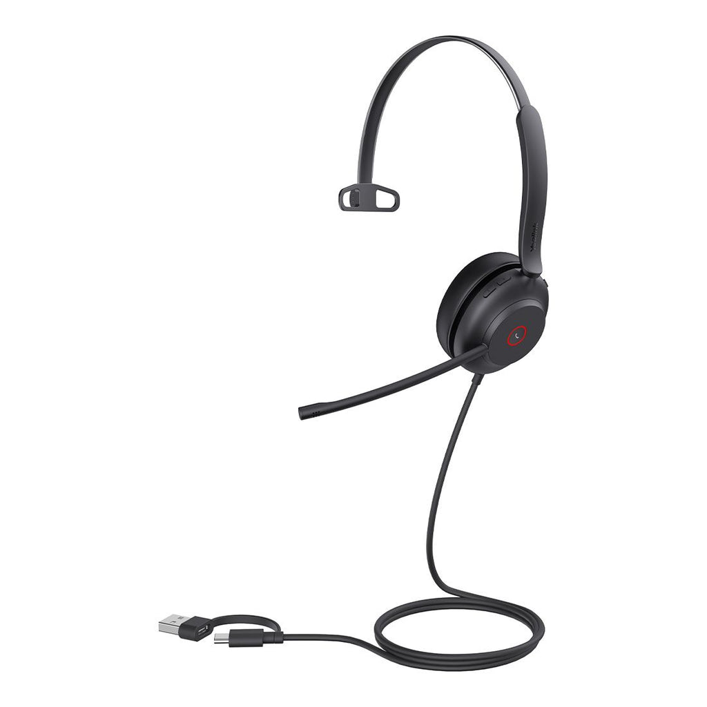 Yealink UH37 Mono USB-C/A Headset | Noise-Cancelling for Calls Yealink