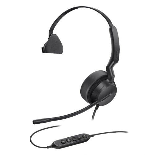 Yealink UH42 Mono CA, USB wired headset, AI-powered noise cancellation, compatibility with both USB-C and USB