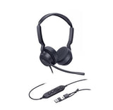 *LS Yealink UH42SE Dual UC USB-C/A, USB Wired Headset, Noise-Canceling Microphone, Leather Ear Cushions Contro