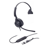 *LS Yealink UH42SE Mono Teams USB-C/A Microsoft Certified Teams USB Wired Headset, Noise-Canceling Microphone