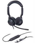Yealink UH44 Dual Ear USB-C/A Wired Headset for Microsoft Teams - Certified Yealink