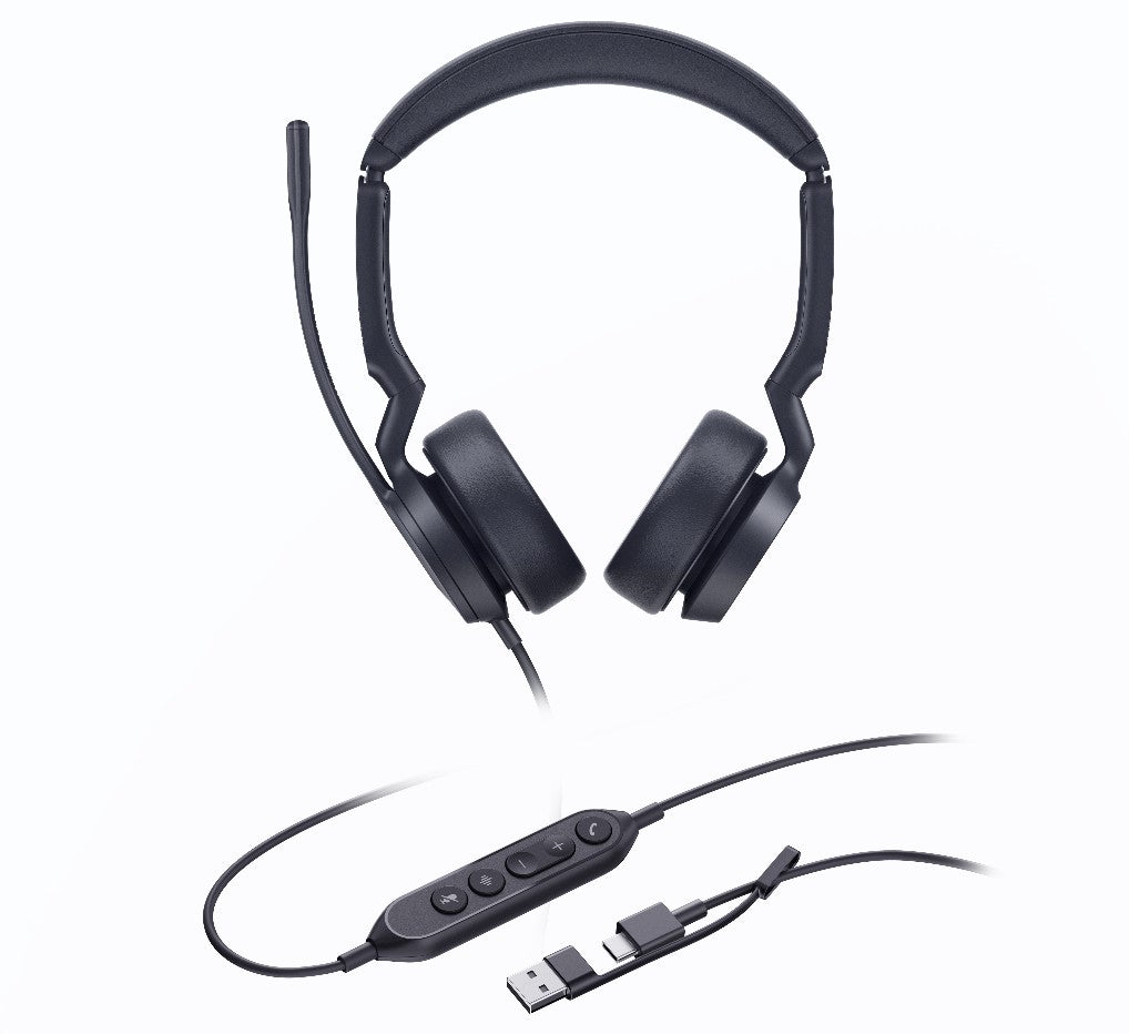 Yealink UH44 Dual UC Wired Headset | USB-C/A for Calls & Meetings Yealink