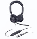 Yealink UH46 Dual Teams Wired USB Headset - Noise Cancelling & USB-C/A Yealink