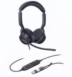 Yealink UH46 Dual Teams Wired USB Headset - Noise Cancelling & USB-C/A Yealink