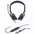 Yealink UH46 Dual Teams Wired USB Headset - Noise Cancelling & USB-C/A Yealink