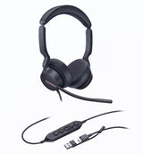 Yealink UH46 Dual Ear USB Headset for UC - USB-C/A Yealink