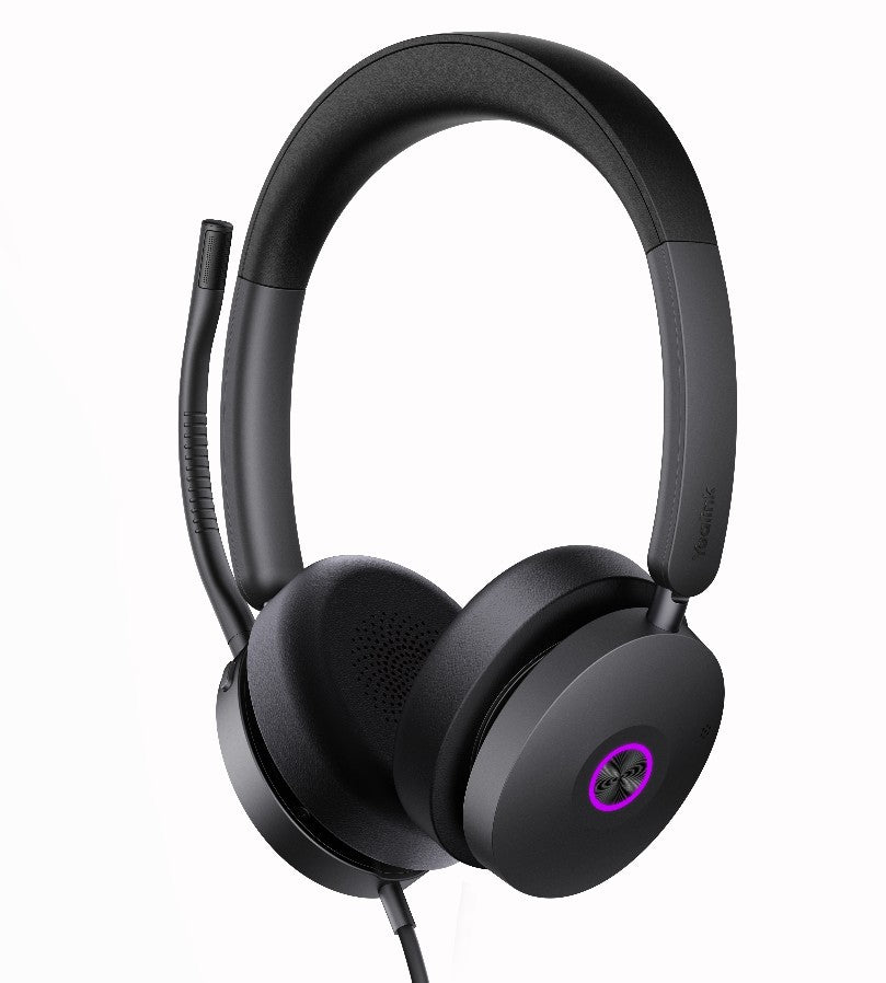 Yealink UH48 UC Wired Headset: Hybrid ANC & Noise Cancelling for All-Day Comfort Yealink