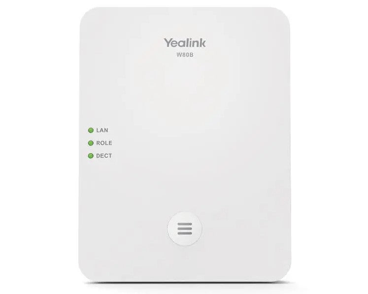 Yealink W80B Wireless DECT IP Multi-Cell System Solution, Up to 100 parallel calls, Up to 100 handse - W80B