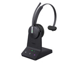 Yealink WH64 Mono Teams DECT Wireless Headset, DECT & Bluetooth Wireless Technology, 3-Mic Noise Cancellation