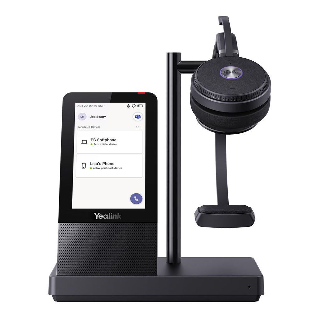 Yealink WH66 Mono Wireless Headset & UC Workstation for Teams Yealink
