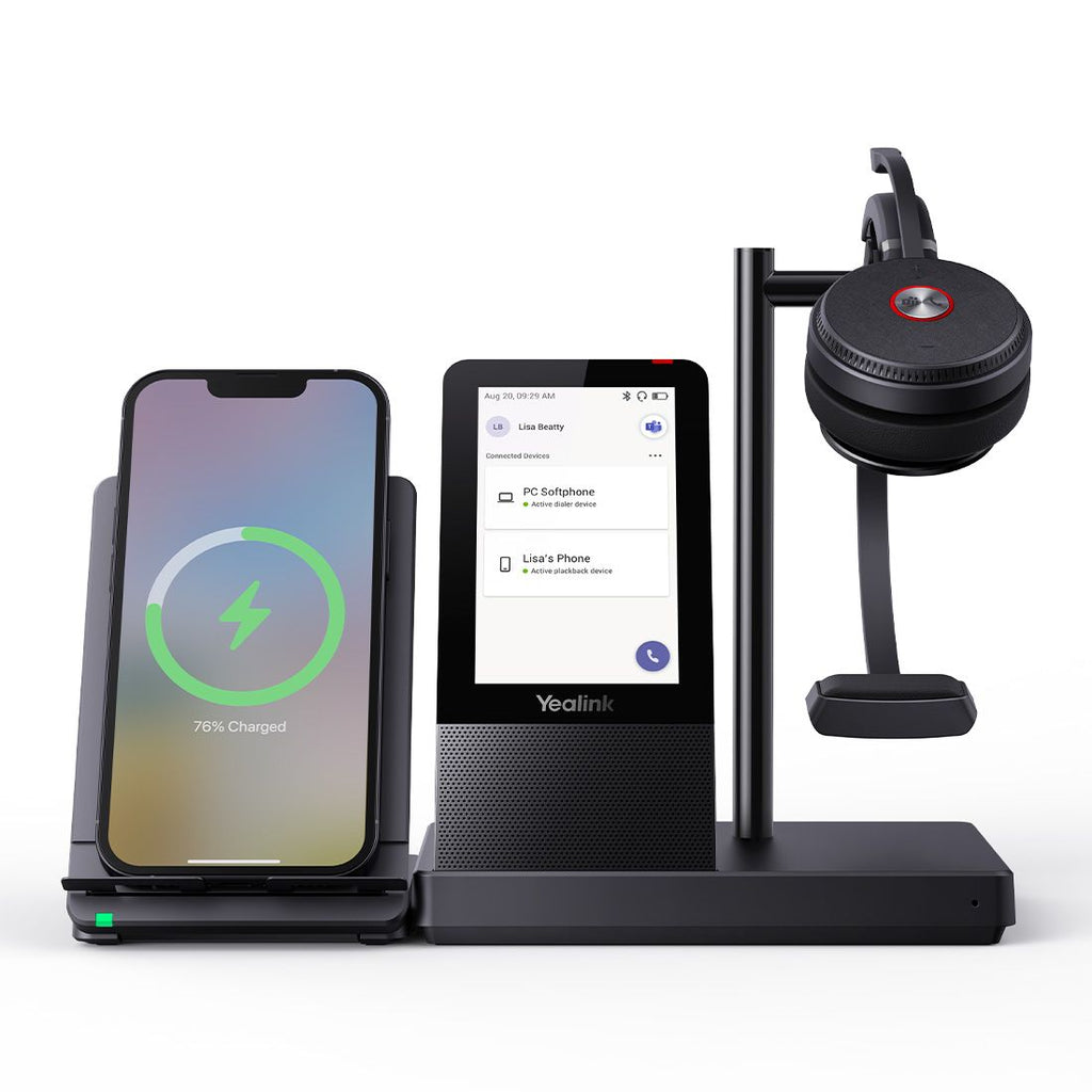 Yealink WH66 Mono Wireless Headset & UC Workstation for Teams Yealink