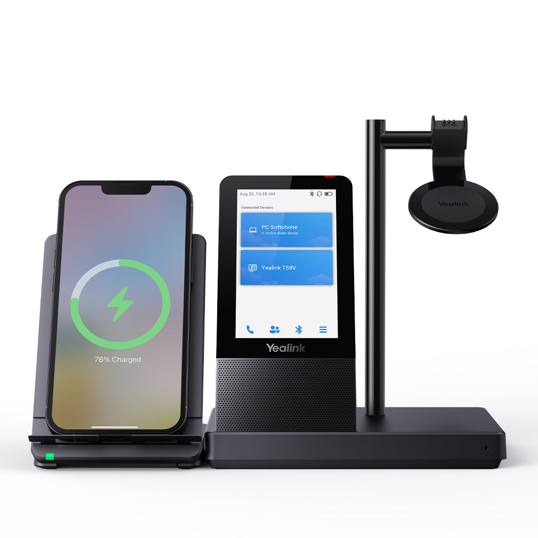 Yealink WH66 DECT Wireless Headset & All-in-One Office Hub Yealink