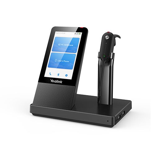 Yealink WH67 UC Workstation: All-in-One Wireless DECT Headset for Teams Yealink
