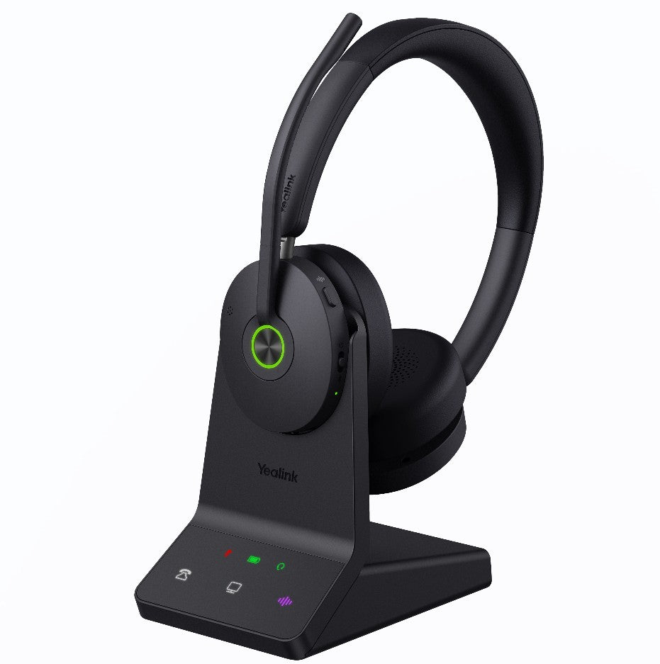 Yealink WH68 Dual UC DECT & Bluetooth Wireless Technology, 4-Mic Hybrid ANC, 4-Mic Noise Cancellation, All-Day