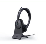 Yealink WH68 Hybrid with Charging Stand DECT & Bluetooth Wireless Technology, 4-Mic Hybrid ANC, 4-Mic Noise Ca