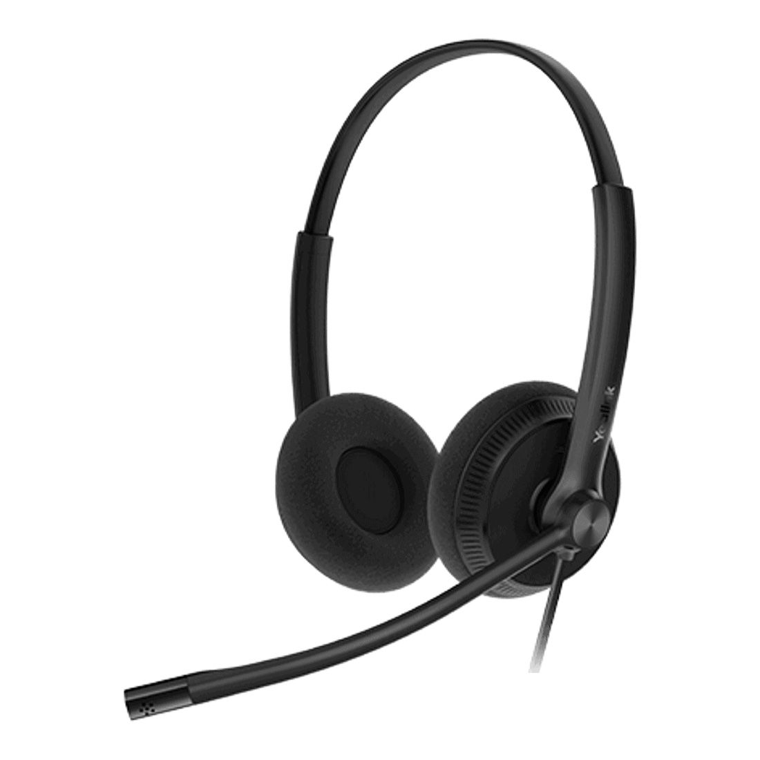 Yealink YHS34 Lite Dual Wired Headset with QD to RJ Port, Wideband Noise-Canceling Headset, Binaural Ear, RJ9