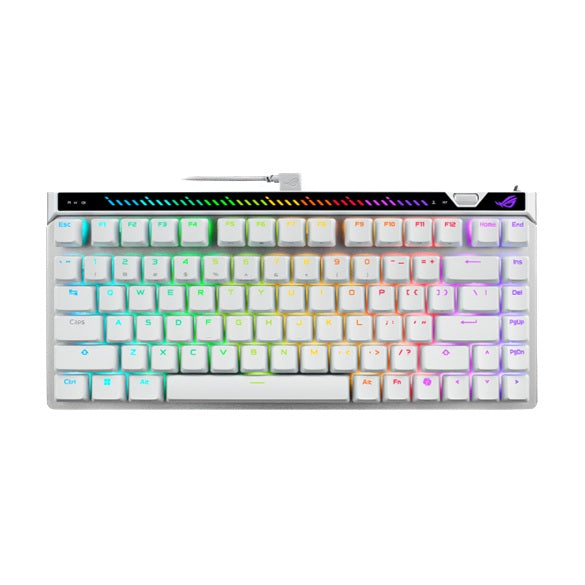 ASUS M705 ROG Falchion Ace 75 HE Gaming Keyboard - WHITE, HFXV2Magnetic, USB2.0TypeC, 75%,8000Hz, 0.125ms, Win