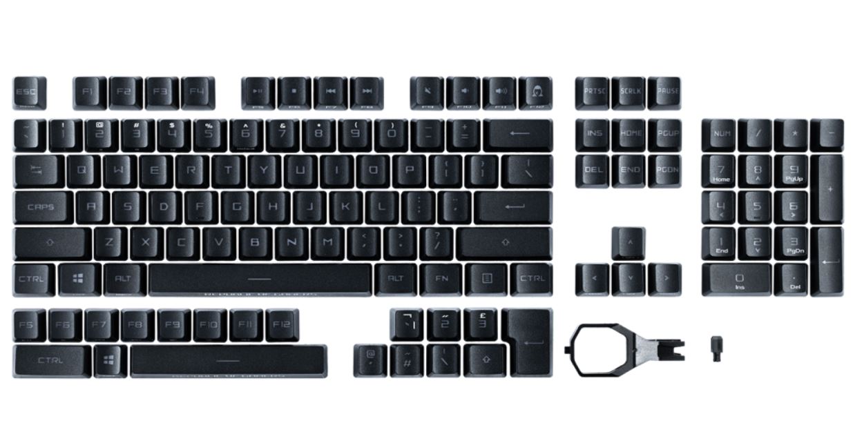ASUS ROG PBT Doubleshot Keycap Set for ROG RX Switches ASUS