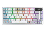 ASUS ROG AZOTH/US/PBT/WHT (Snow Switch) Gaming Keyboard, OLED Display, NX Snow Switch, 75 Keys, Tri - ROG AZOTH/ PBT/WHT SNOW