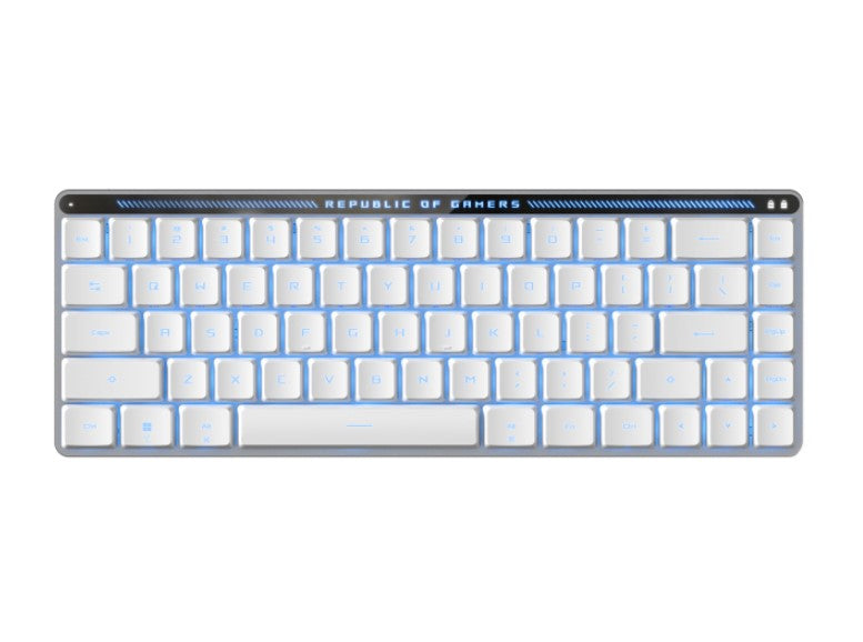 ASUS ROG Falchion RX Blue Low Profile Wireless Gaming Keyboard, Tri-mode Connection, ROG Omni Receiv - ROG FALCHION RX LOW PR