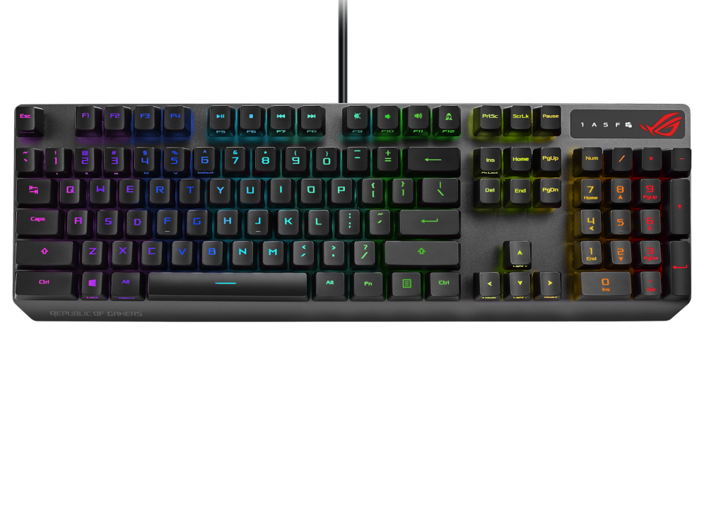 ASUS ROG Strix Scope RX Optical RGB Gaming Keyboard - Fast & Durable ASUS