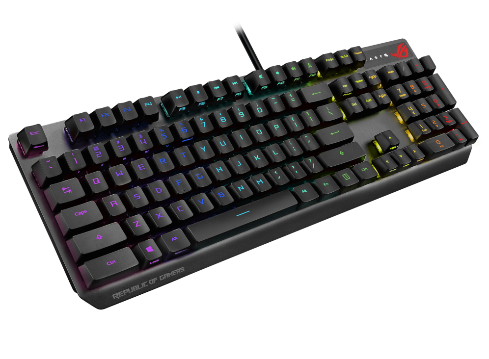 ASUS ROG Strix Scope RX Optical RGB Gaming Keyboard - Fast & Durable ASUS