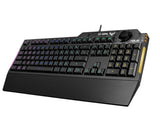 ASUS TUF Gaming K1 RGB Gaming Keyboard - Spill-Resistant & Volume Knob ASUS