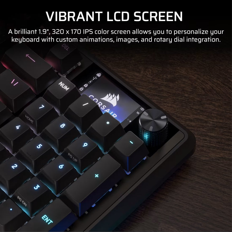Corsair VANGUARD 96 Gaming Keyboard - MLX Plasma Switches, Black Corsair