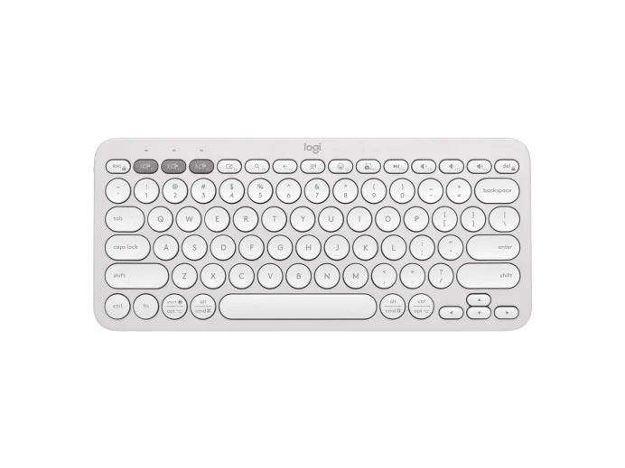 (LS) Logitech PEBBLE KEYS 2 K380S Slim, minimalist Bluetooth® Wireless Keyboard with customizable keys (Tonal