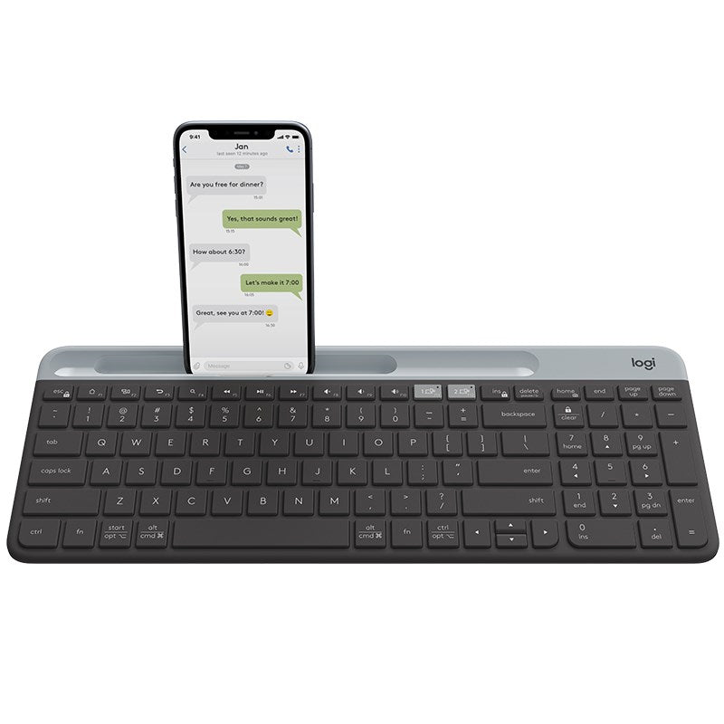 Logitech K580 Slim Multi-Device Keyboard - Easy Switch, Long Battery Logitech