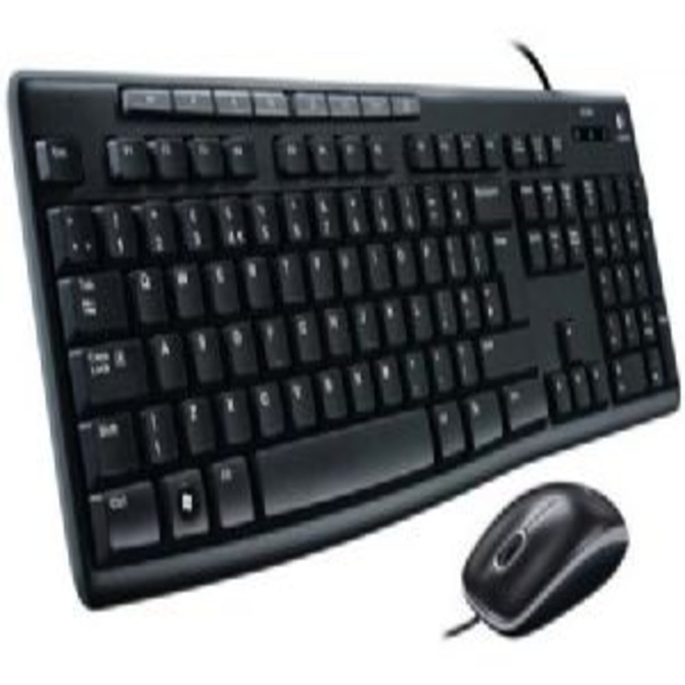 Logitech MK200 USB Keyboard & Mouse Combo - Full-Size, Spill-Resistant 