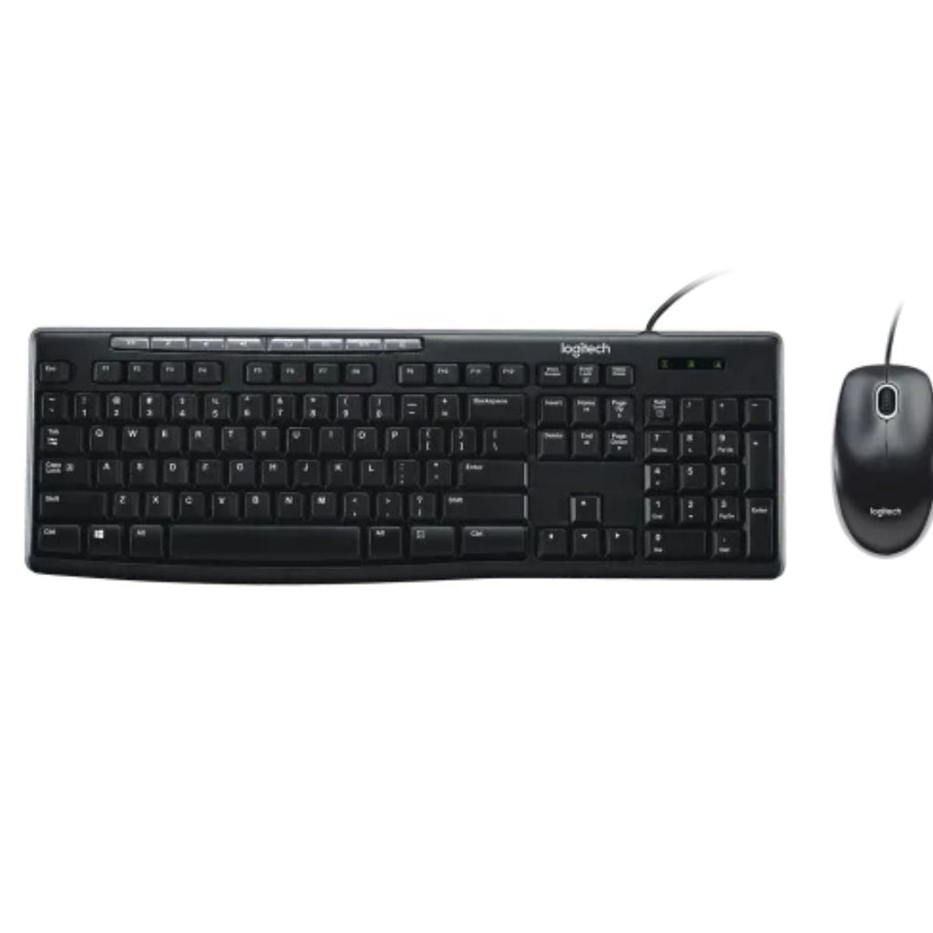 Logitech MK200 USB Keyboard & Mouse Combo - Full-Size, Spill-Resistant Logitech