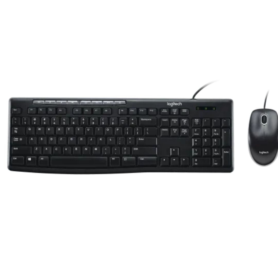 Logitech MK200 USB Keyboard & Mouse Combo - Full-Size, Spill-Resistant Logitech