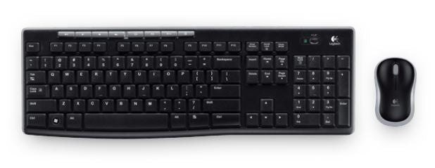 Logitech MK270R Wireless Keyboard & Mouse Combo - Compact, Long Battery 