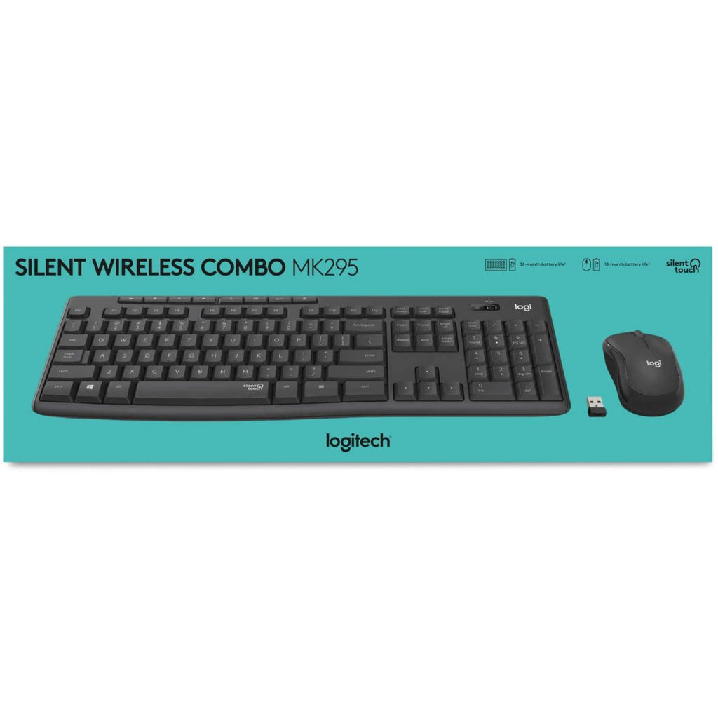 Logitech MK295 Silent Wireless Keyboard & Mouse Combo Logitech