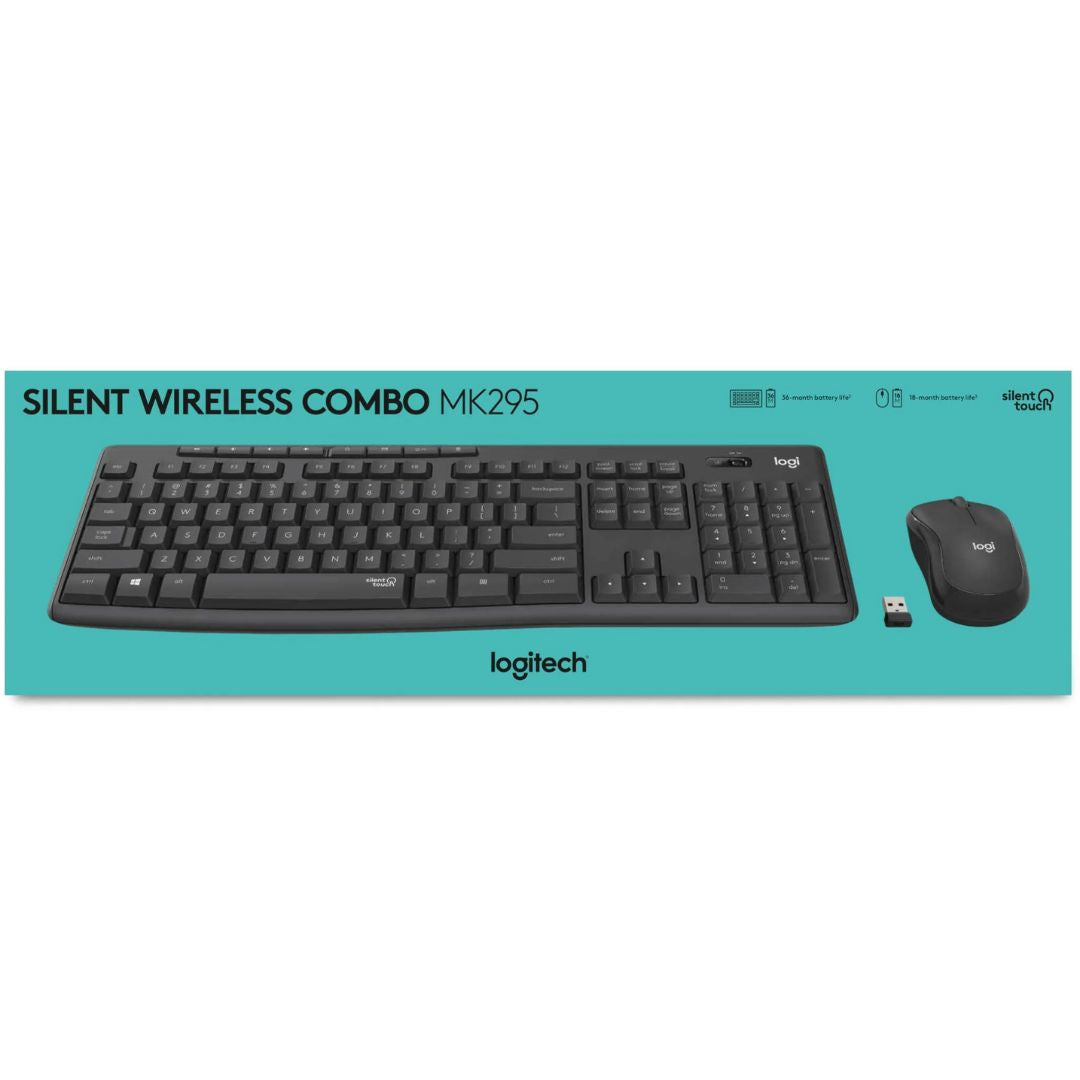Logitech MK295 Silent Wireless Keyboard & Mouse Combo Logitech
