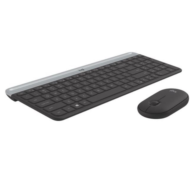 Logitech MK470 Slim Wireless Keyboard & Mouse Combo - Quiet, Compact Design Logitech
