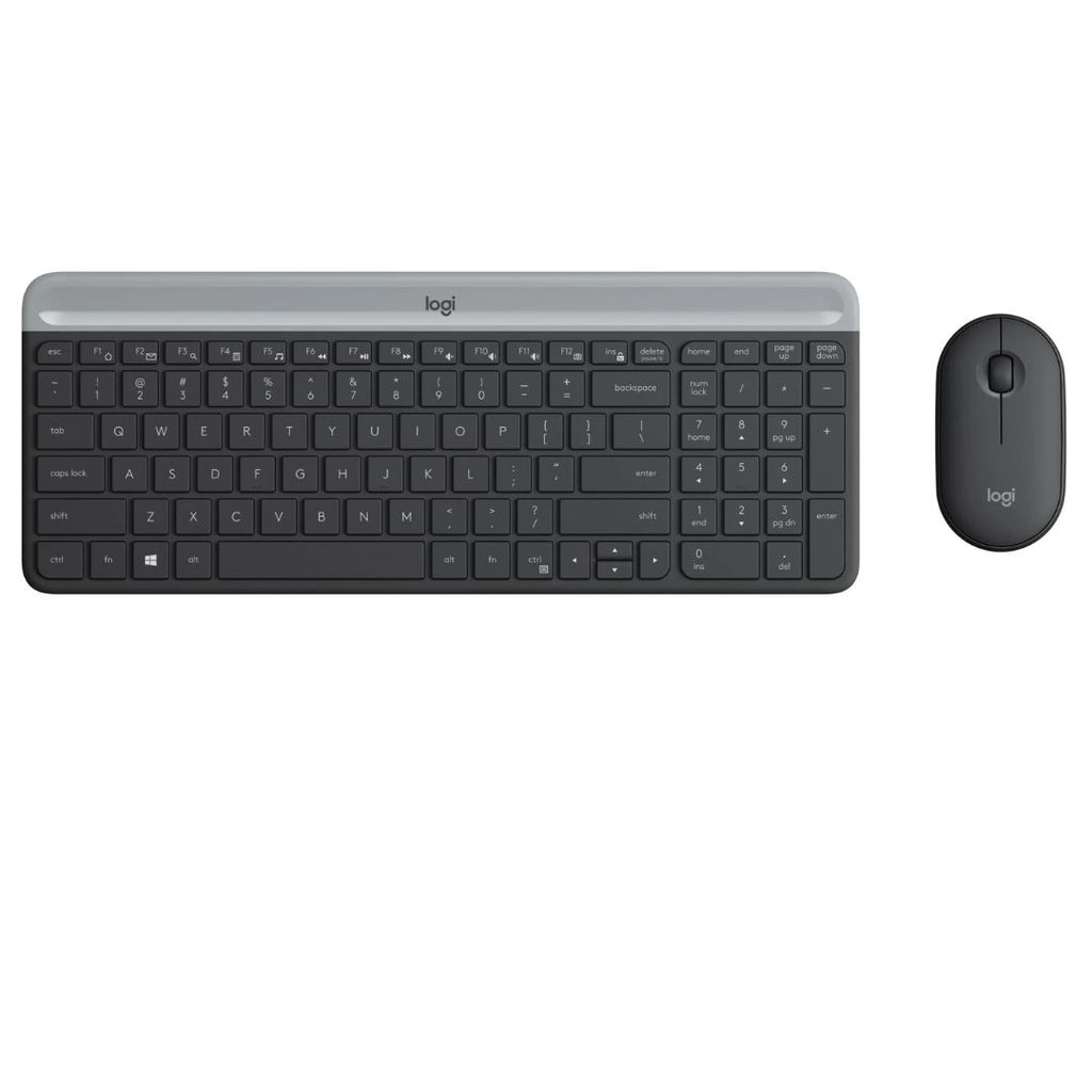 Logitech MK470 Slim Wireless Keyboard & Mouse Combo - Quiet, Compact Design Logitech