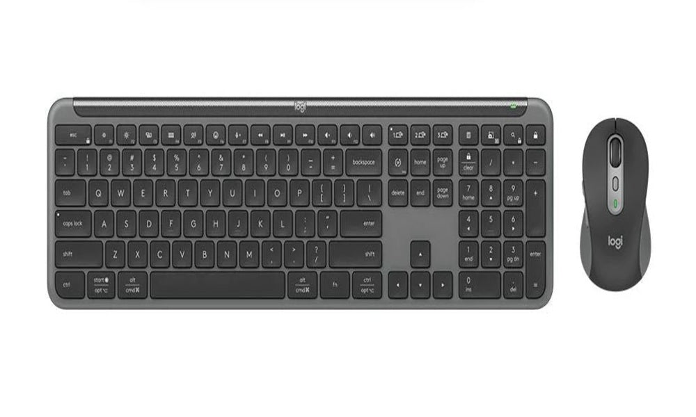 Logitech MK950 Slim Wireless Keyboard & Mouse Combo Multi-Device 