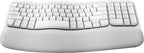 Logitech Wave Keys Ergonomic Wireless Keyboard - Off-white 