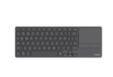 RAPOO E900T Wireless Keyboard w/ Touchpad, Up to 4 Devices Quick Switch, Ultra Slim 3.9mm, Aluminum Back, BT