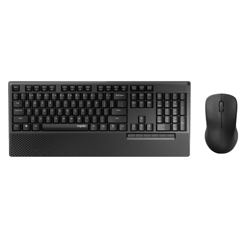 RAPOO X1960 Wireless Mouse and Keyboard Combo with Palm Res -1000DPI, Wireless 2.4G, 10m Range, Spill Resistan