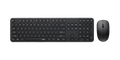 RAPOO Wireless Keyboard Mouse Combo Black - Retro Style & Spill-Resistant Rapoo