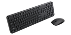 RAPOO Wireless Keyboard Mouse Combo Black - Retro Style & Spill-Resistant Rapoo