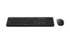 RAPOO Wireless Keyboard Mouse Combo Black - Retro Style & Spill-Resistant Rapoo
